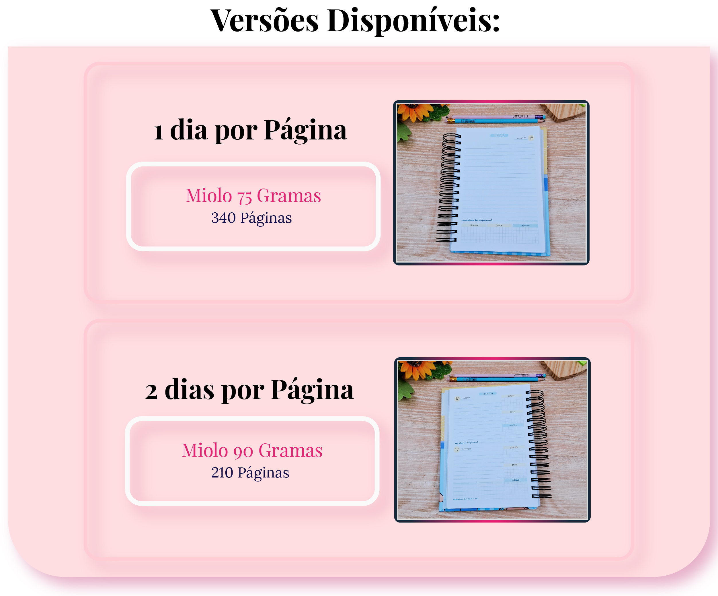 Descubra a excelência da Agenda Escolar Personalizada, cuidadosamente projetada para ajudar na organização do dia a dia escolar e proporcionar uma experiência tátil única. 